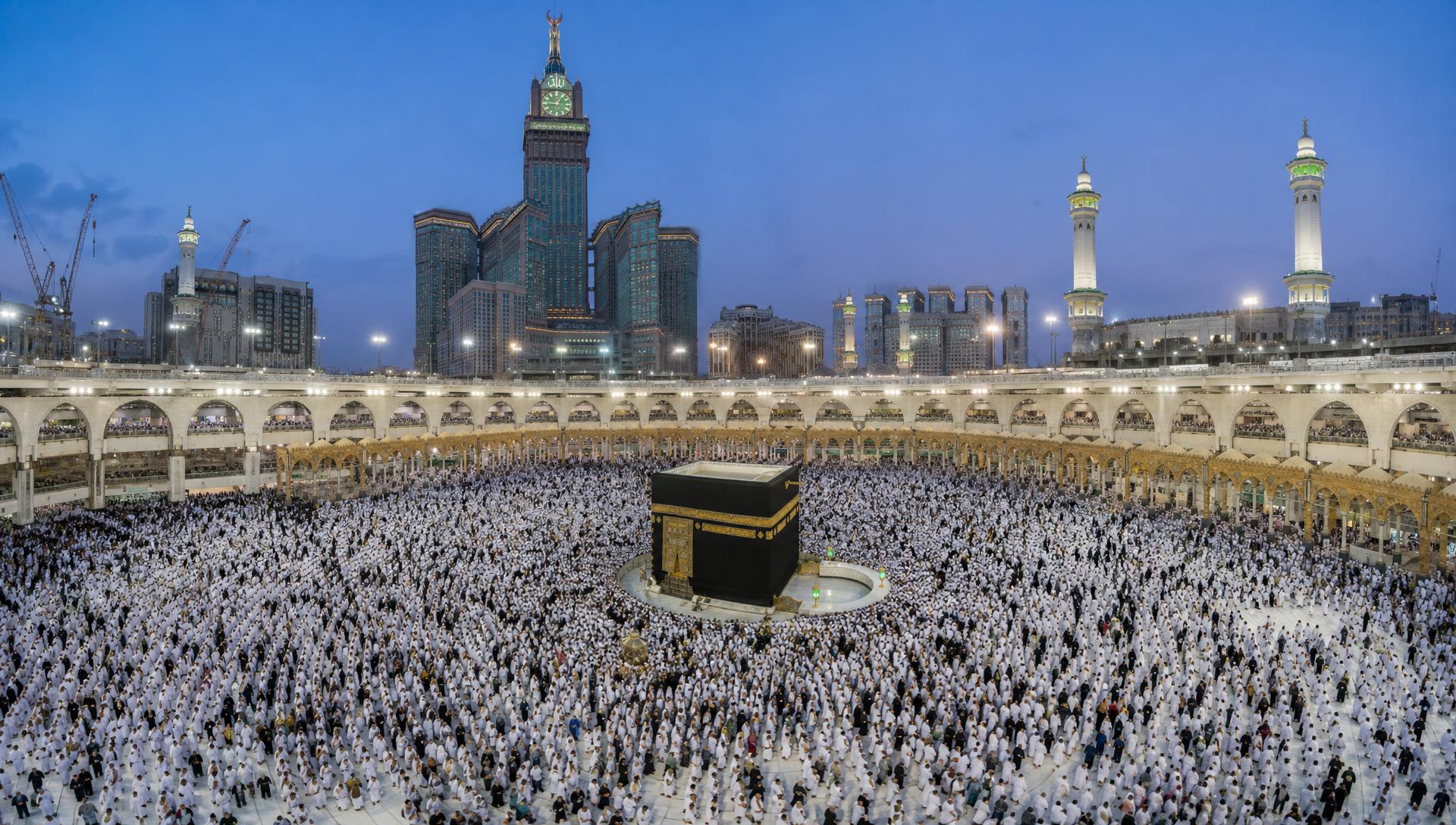 The Kaaba in Masjid al-Haram